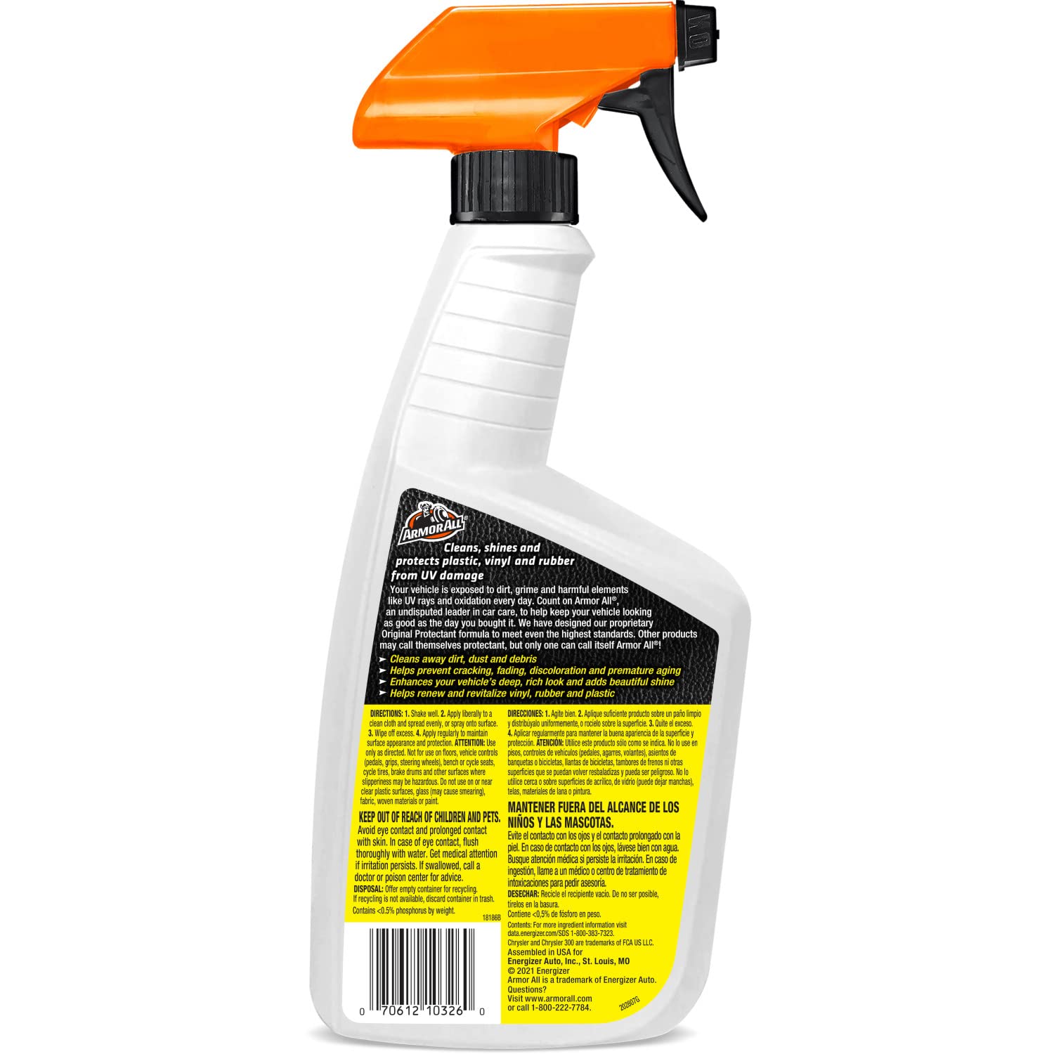 Armor All Protectant, Original Protectant Car Interior Cleaner with UV Protection to Fight Cracking & Fading, 32 Oz