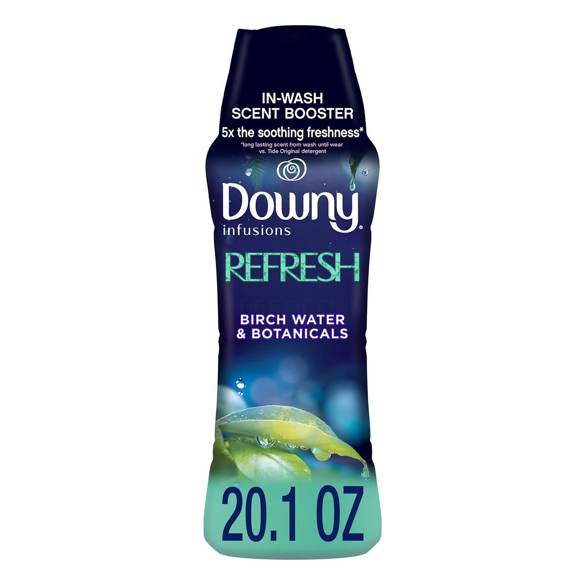 Downy Infusions Laundry Scent Booster Beads for Washer, Refresh, Birch Water & Botanicals, 20.1 oz