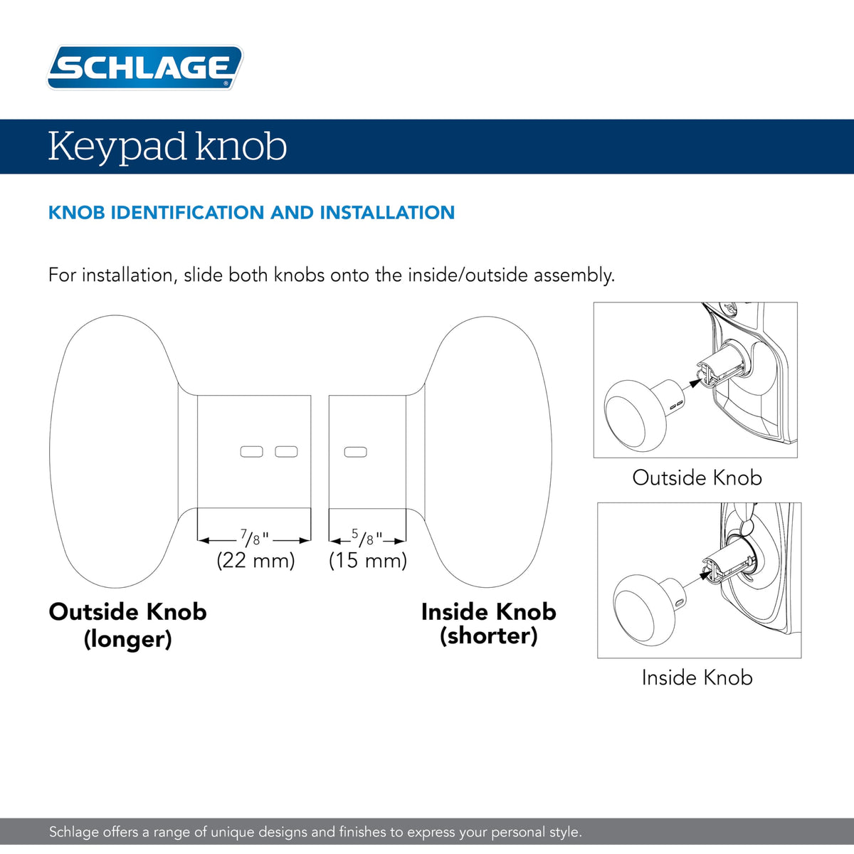 SCHLAGE FE595 622 PLY Keypad Entry with Flex Electronic Lock, Matte Black