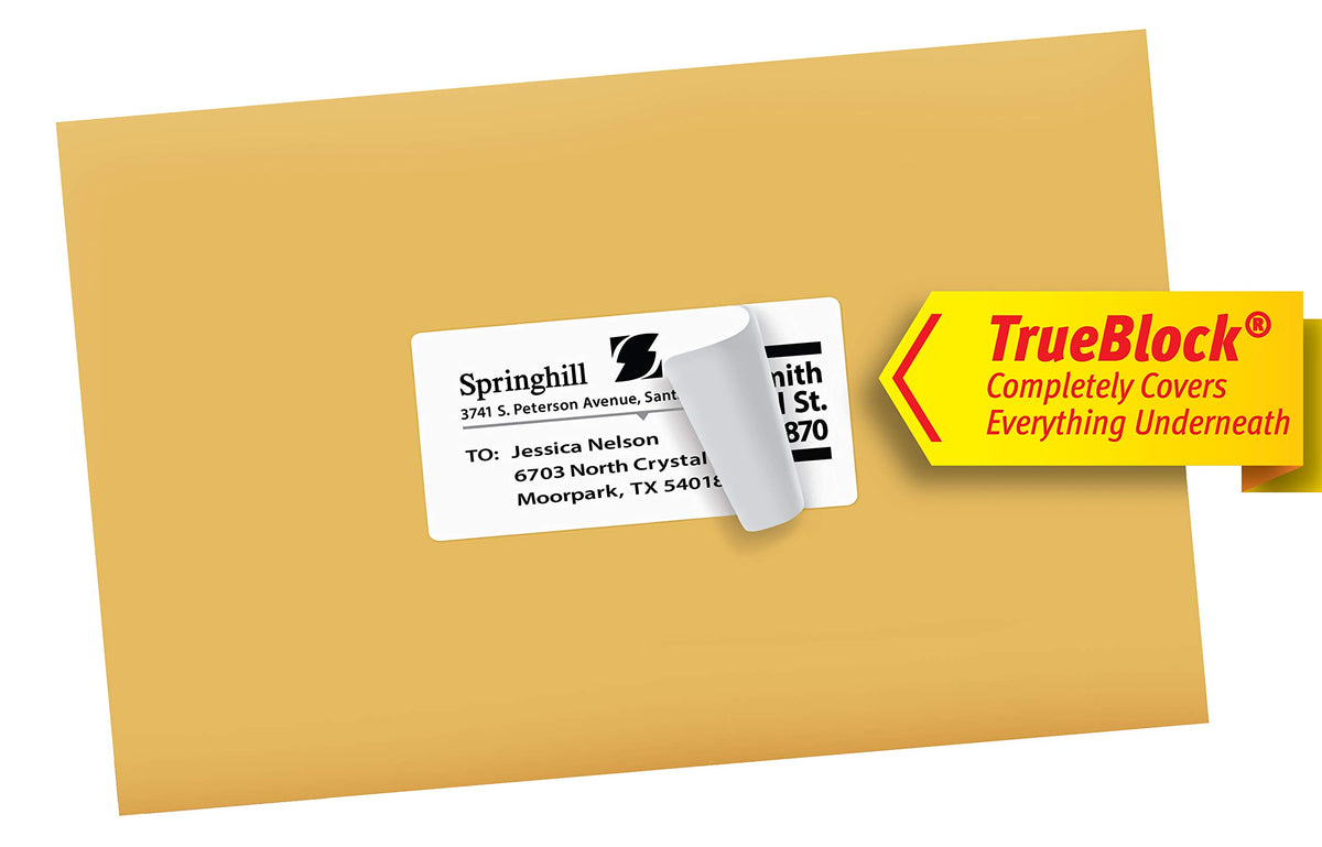 Avery 18163 Shipping Labels with TrueBlock Technology, Inkjet, 2 x 4, White, 100/Pack