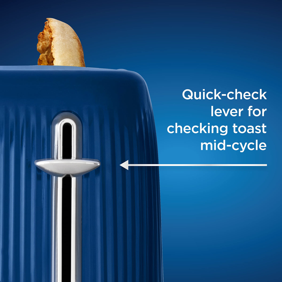 OsterÂ® Retro 2-Slice Toaster with Quick-Check Lever, Extra-Wide Slots, Impressions Collection, Blue