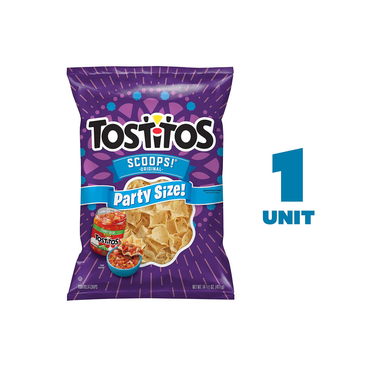 VARIETY PACK Tostitos Tortilla Chips and Dips - Tostitos Scoops Party Size & French Onion Dip
