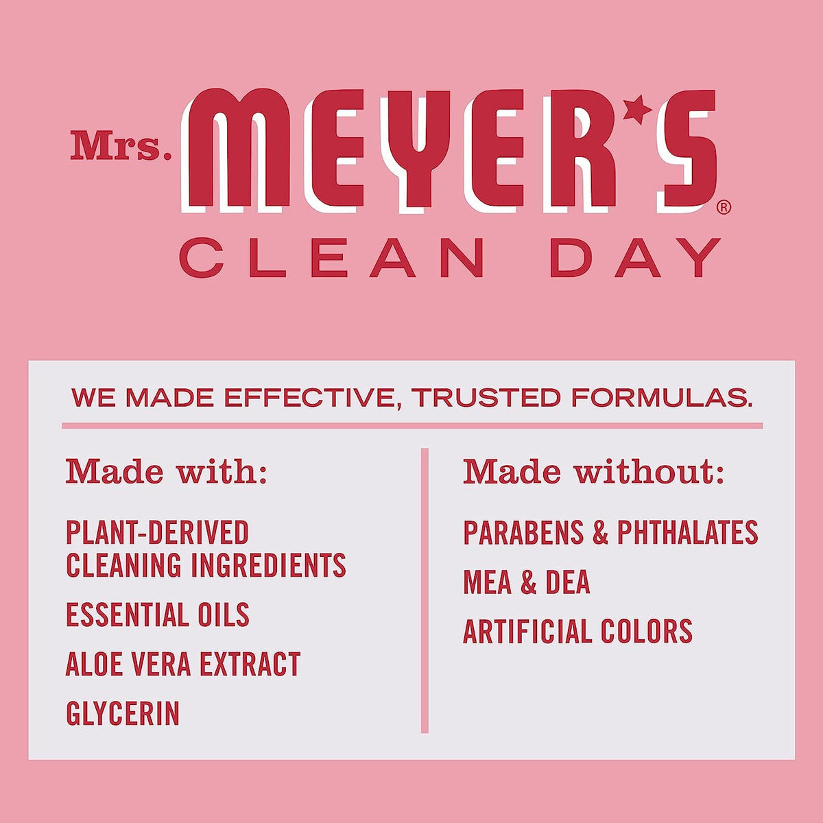 Mrs. MEYER'S CLEAN DAY Variety, 1 Liquid Hand Soap, 12.5 OZ, 1 Liquid Dish Soap, 16 OZ, 1 CT (Peppermint)