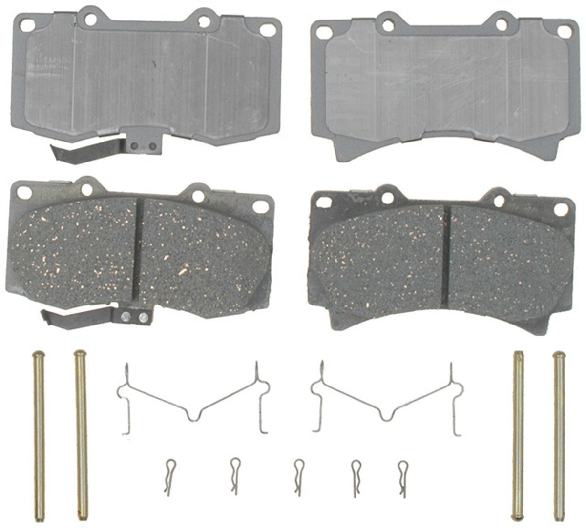 ACDelco Silver 14D1119CH Ceramic Front Disc Brake Pad Set with Hardware