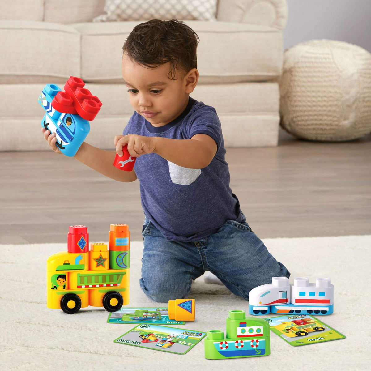LeapFrog LeapBuilders Soar and Zoom Vehicles, Multicolor