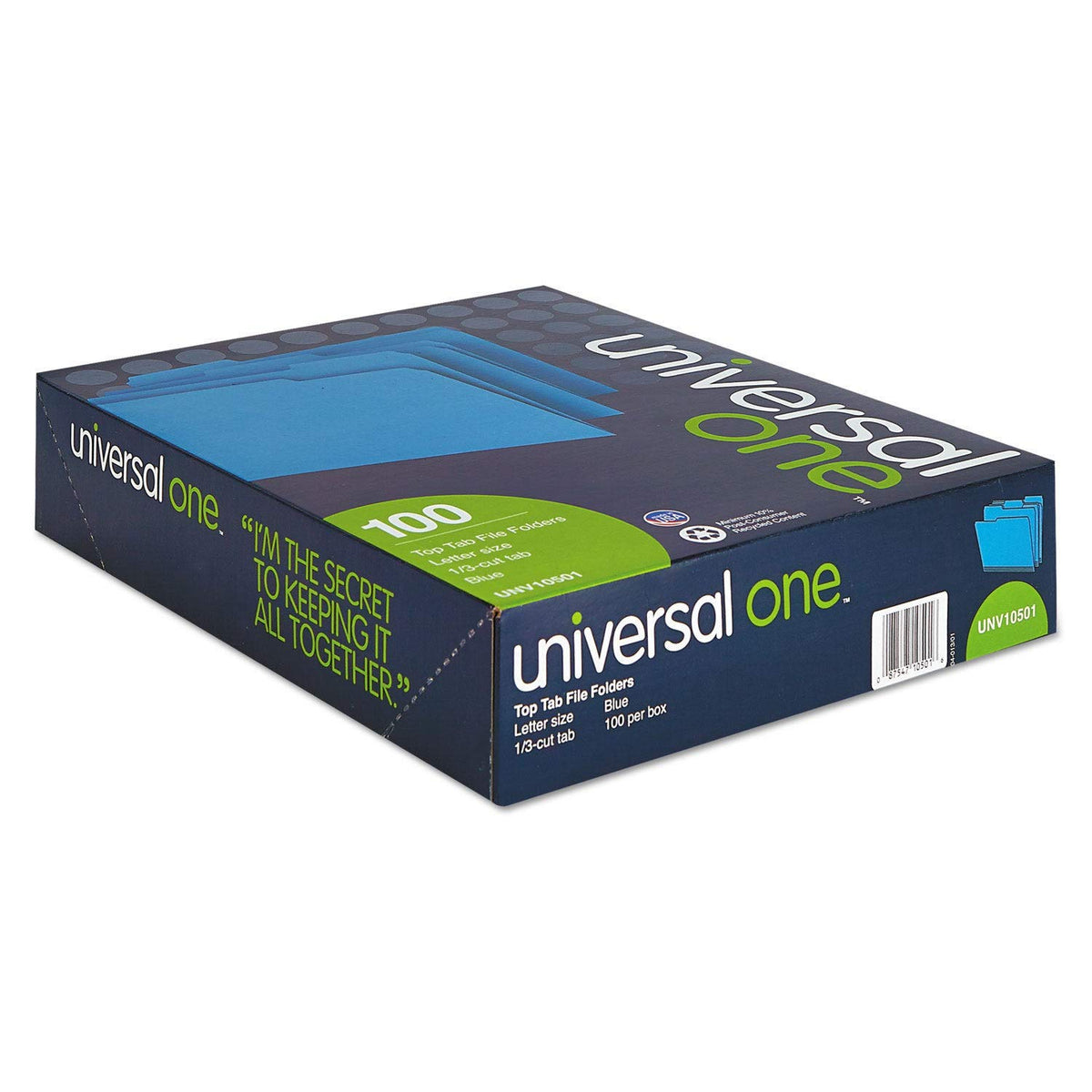 Universal Colored Top Tab File Folders