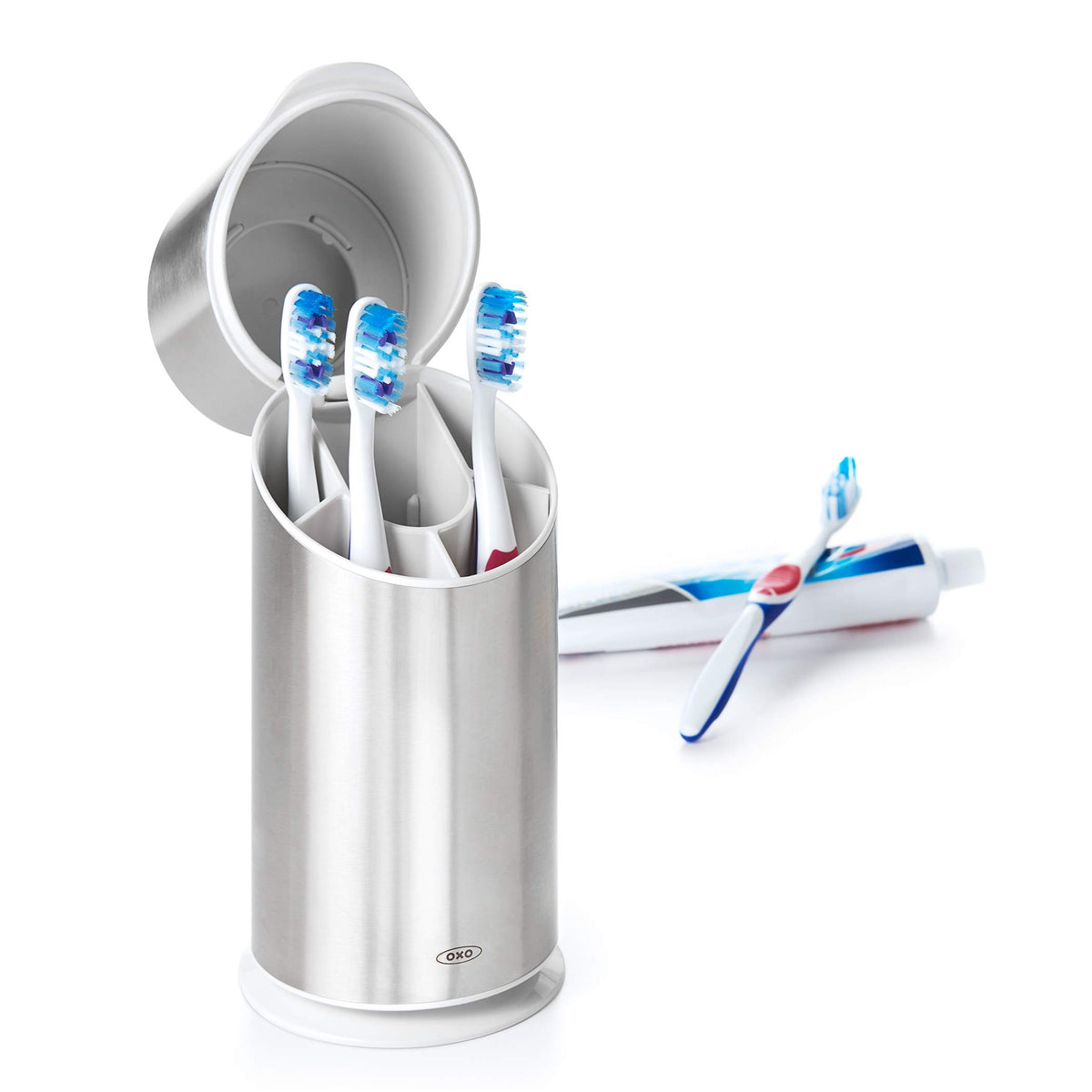 OXO Good Grips Stainless Steel Toothbrush Organizer 9.5 Inch