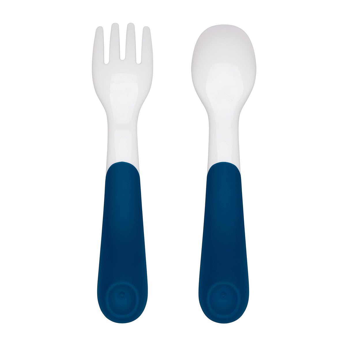 OXO Tot On The Go Fork & Spoon Training Set with Travel Case - Navy