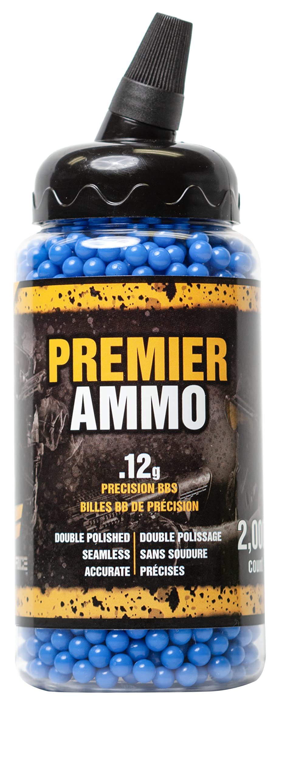Game Face U-SAP2000 Premier .12-Gram 6mm Camo Airsoft BBs (2000-Count), Blue