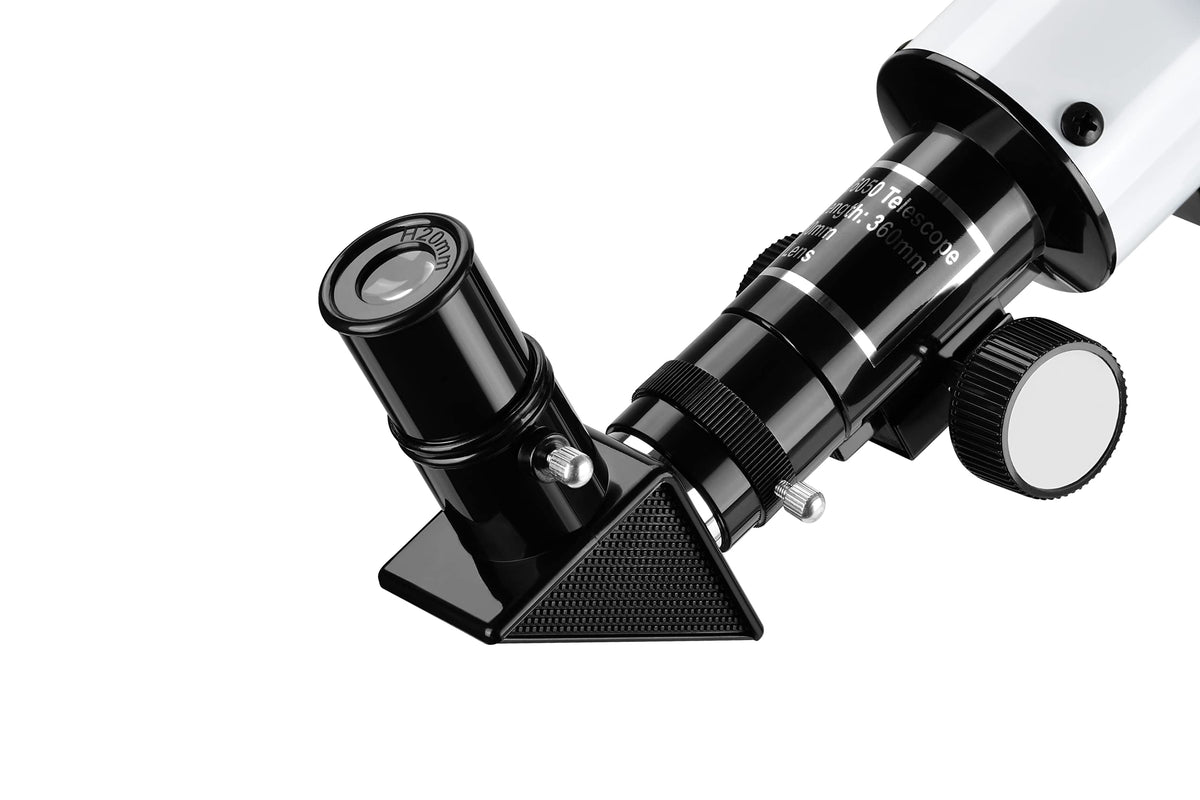 Coleman 360x50 Refractor Telescope Kit with Heavy-Duty Carrying Case, C36050 - Elegant White