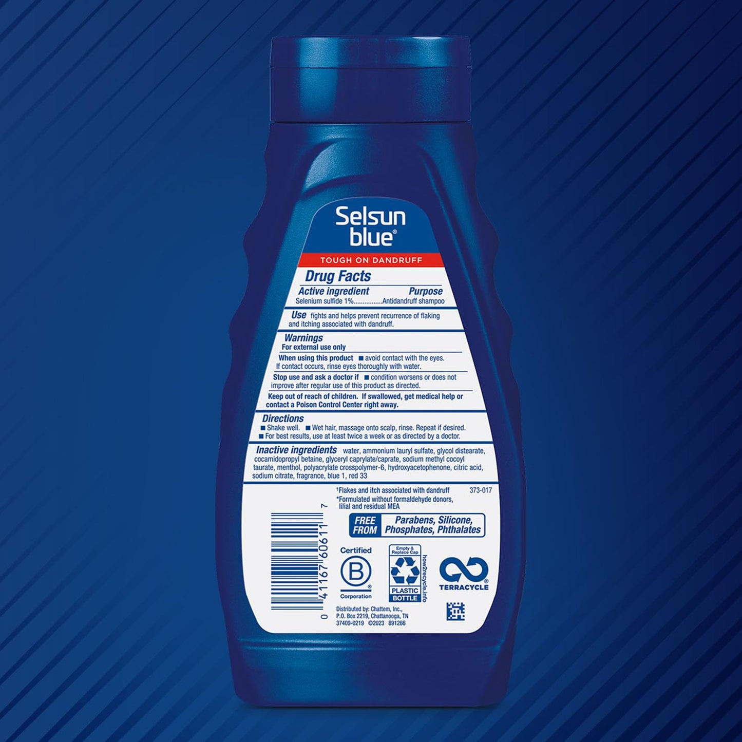 Selsun Blue Men's Care Medicated Antidandruff Shampoo, Maximum Strength Scalp Treatment With Selenium Sulfide, 11 fl. oz.