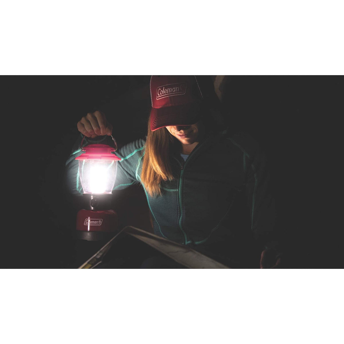 Coleman 700L LED Lantern with 4D Battery, Water & Impact-Resistant Lantern with Carry Handle, Lifetime LED Lights Never Need Replacing
