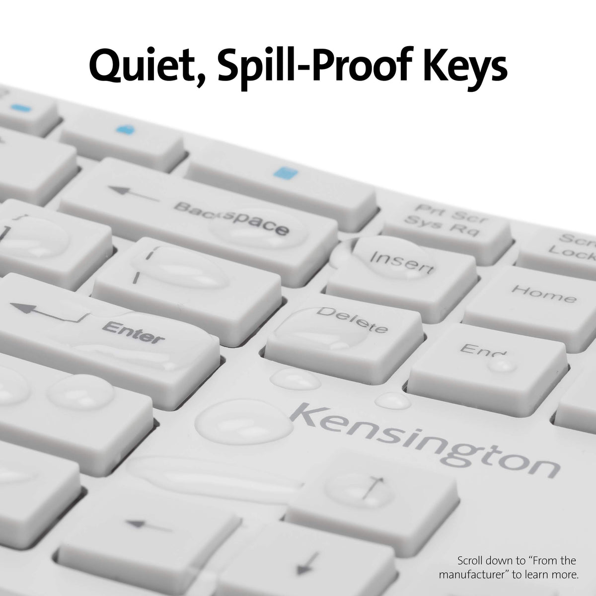 Kensington Pro Fit Ergonomic Wireless Keyboard - Grey (K75402US)