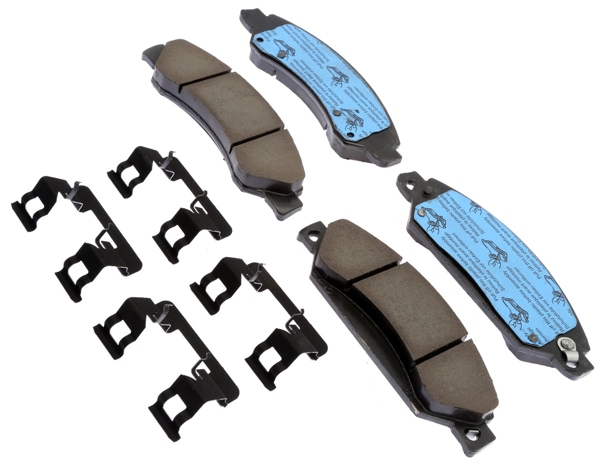 ACDelco Gold 17D1092CHF1 Ceramic Front Disc Brake Pad Kit with Clips