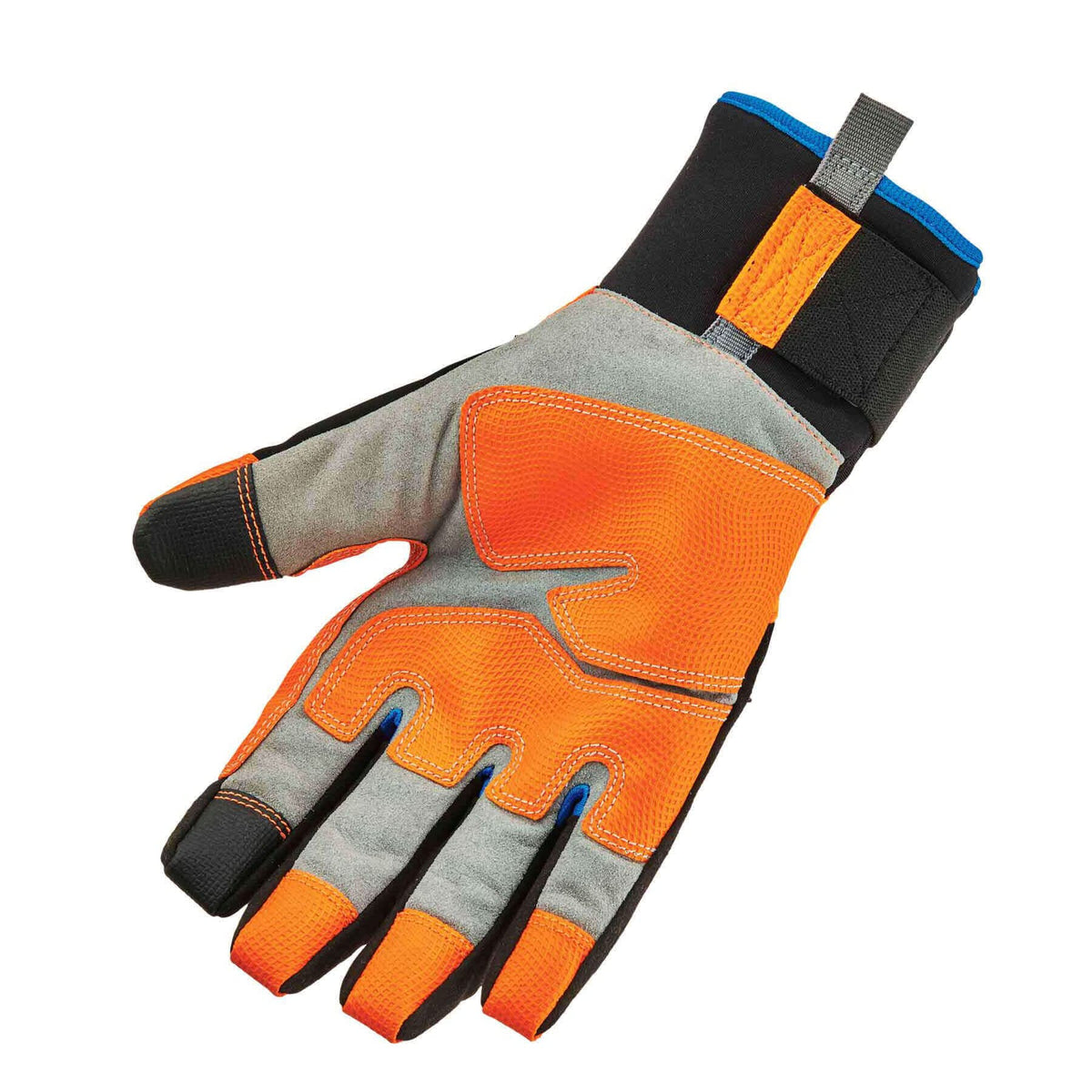 Waterproof Work Gloves, High Visibility, Thermal Insulated, Touchscreen, Enhanced Grip, Ergodyne ProFlex 818WP, Orange