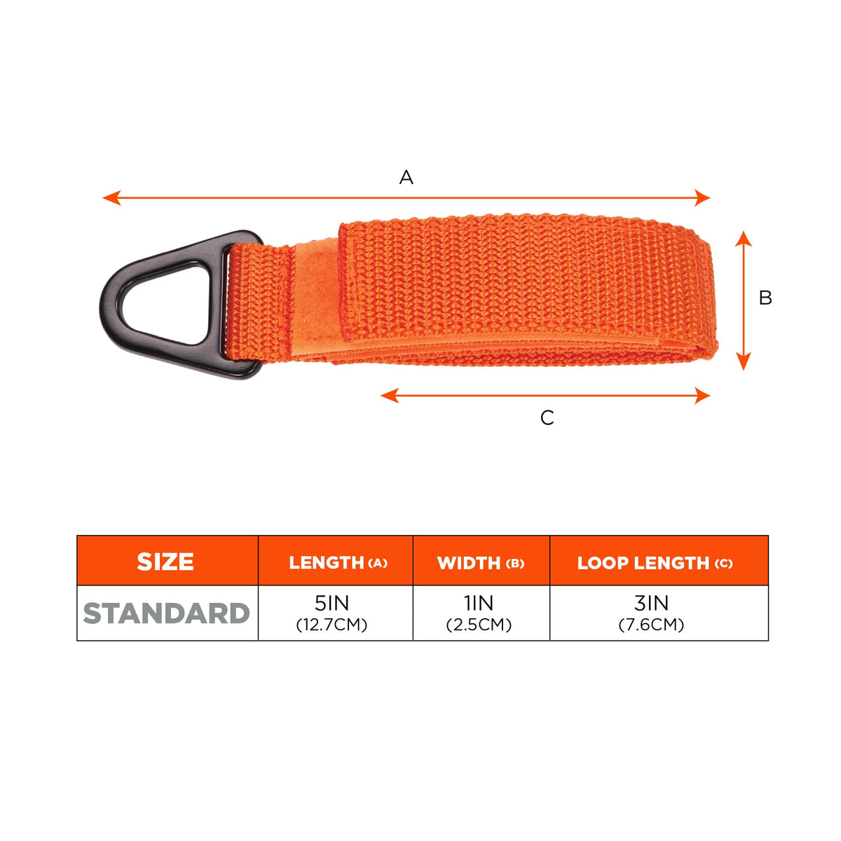 Ergodyne Squids 3172 Anchor Strap Hook and Loop Closure for Tool Tethering