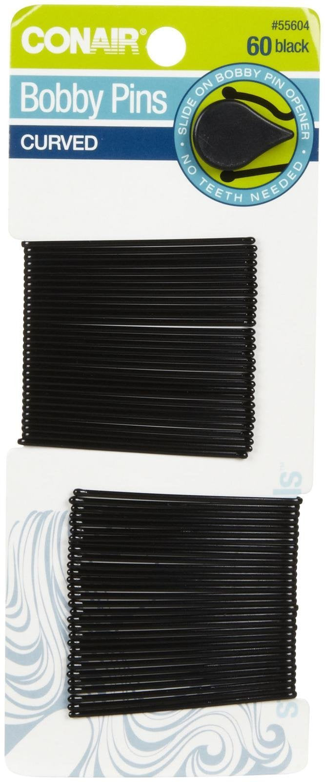 Conair Curved Bby Pins Black 60c product image 1