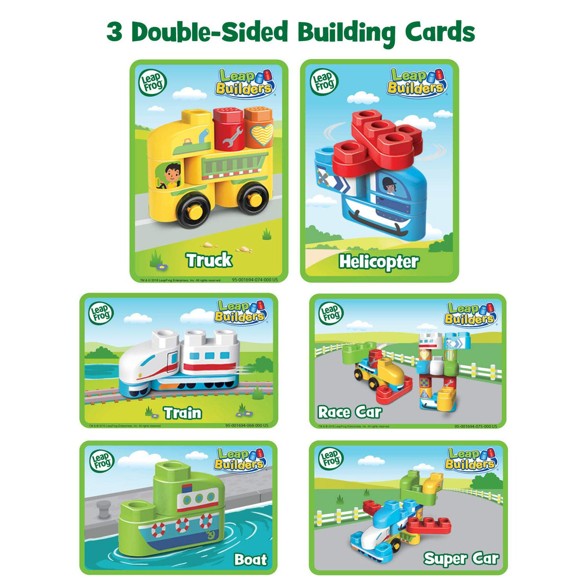 LeapFrog LeapBuilders Soar and Zoom Vehicles, Multicolor