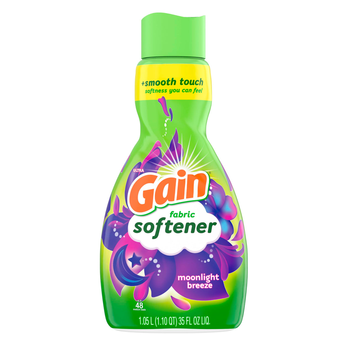 Gain Fabric Softener, Moonlight Breeze, 35 fl oz (4 Pack)
