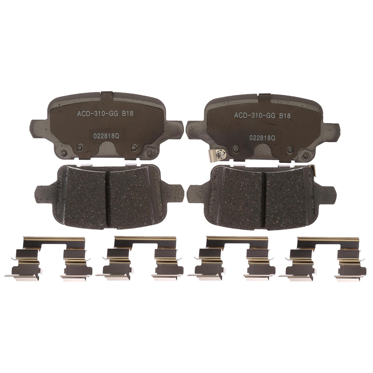 ACDelco Silver 14D1915CH Ceramic Rear Disc Brake Pad Set