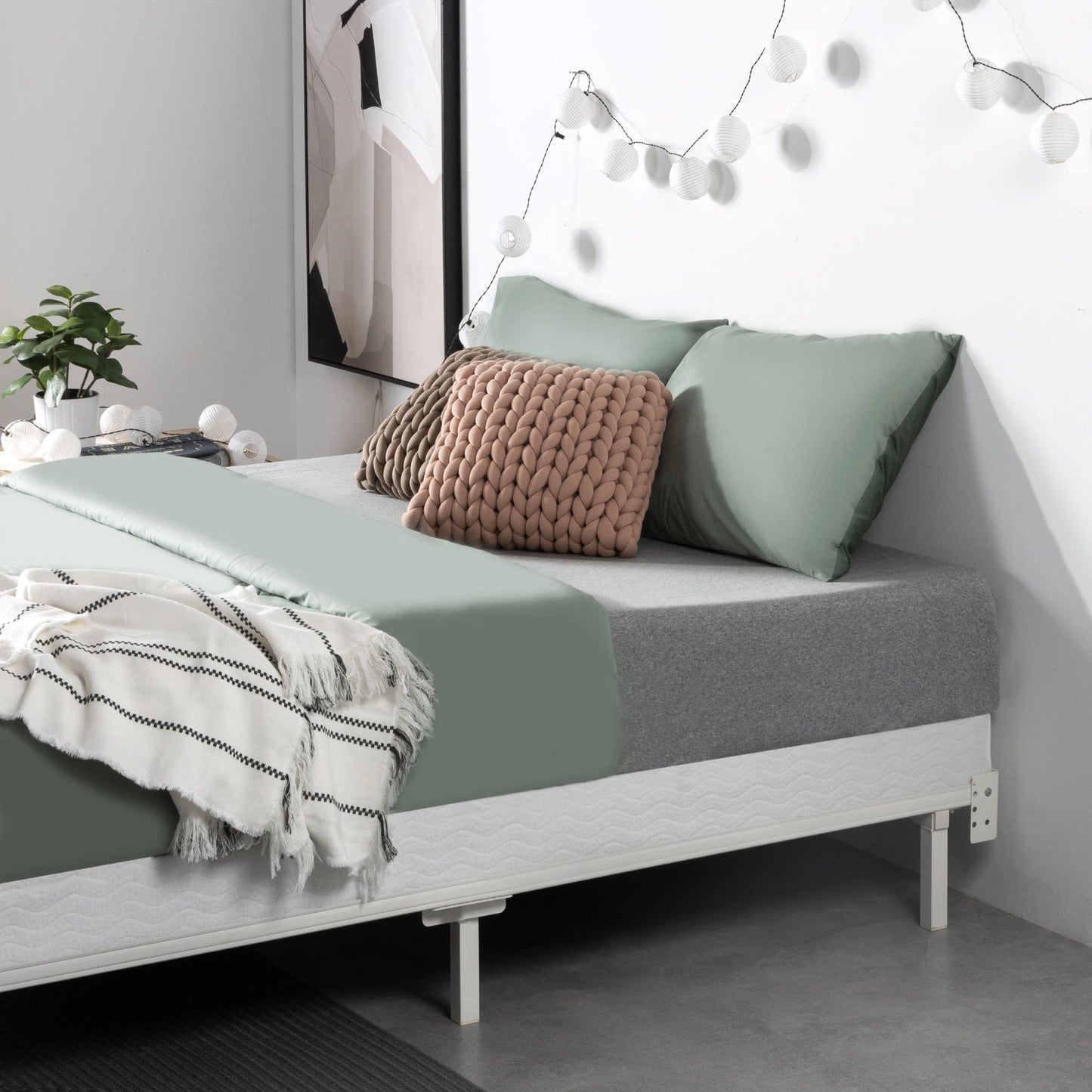 ZINUS 5 Inch California King Metal Smart Box Spring with Quick Assembly, Mattress Foundation, Strong Metal Frame, Easy Assembly