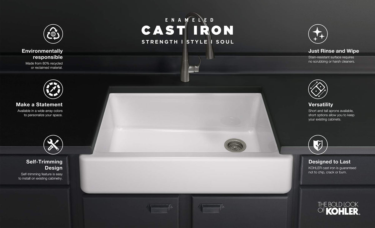 KOHLER 6449-ST Sink Racks for Whitehaven K-5826 and K-5827 Sinks, Stainless Steel