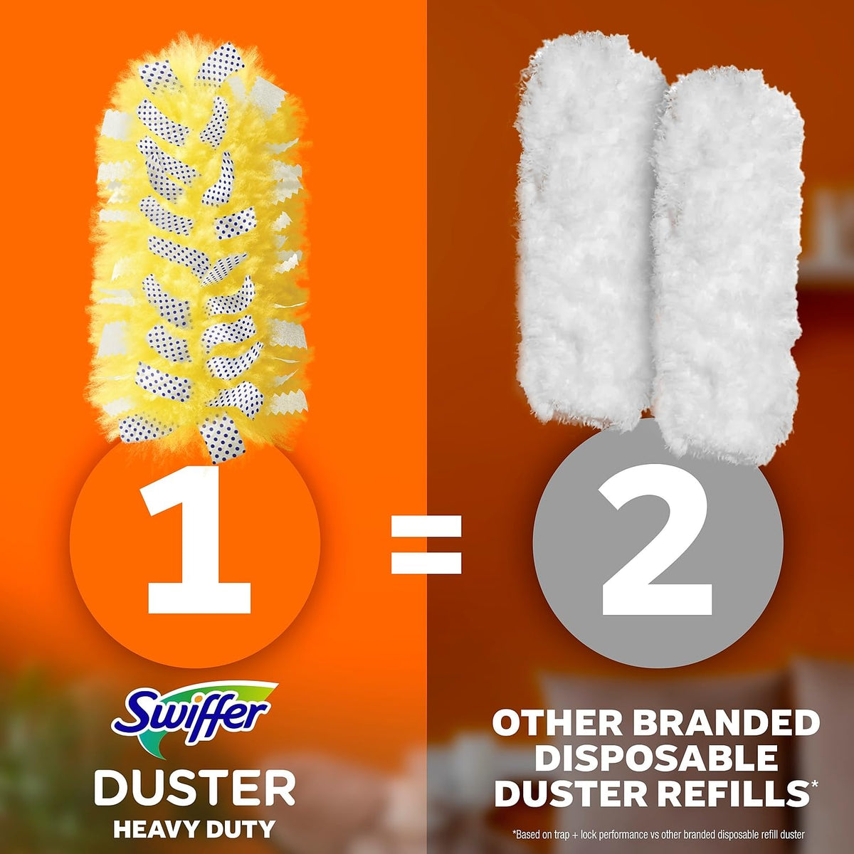 Swiffer 21620BX 360 Dusters Refill, Dust Lock Fiber, Yellow, 6/Box