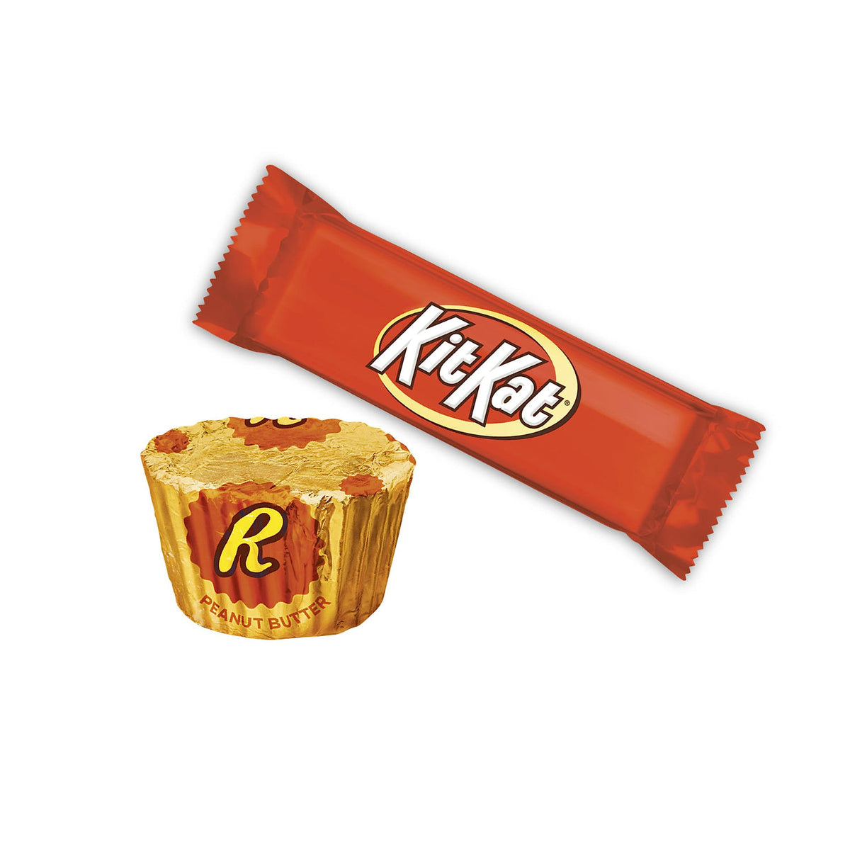 KIT KAT and REESE'S Assorted Milk Chocolate Flavored Candy Party Pack, 33.36 oz