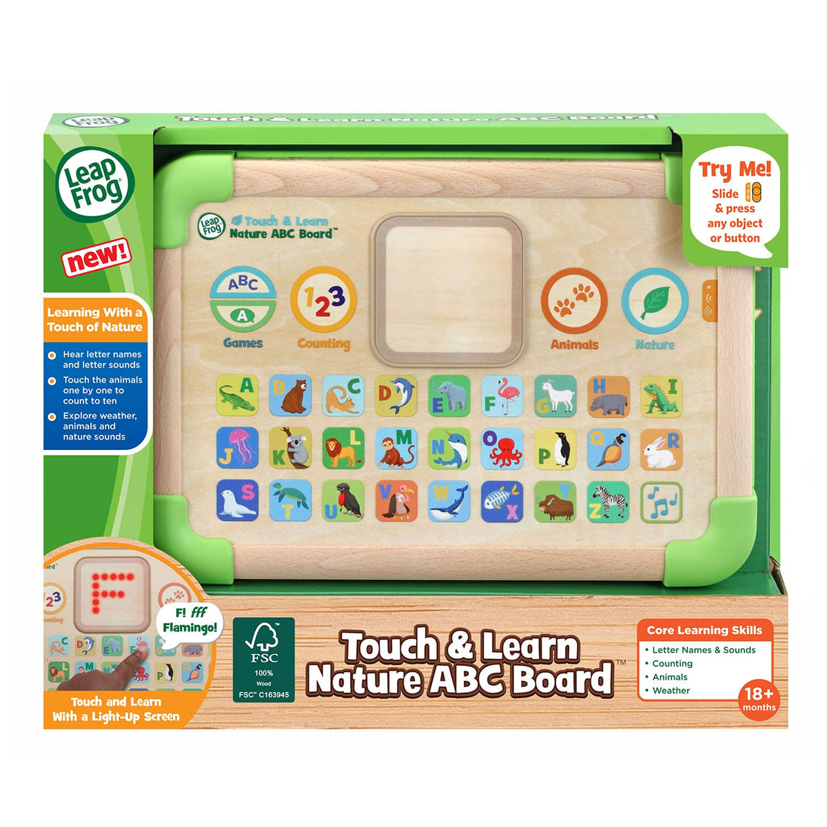 LeapFrog Touch and Learn Nature ABC Board, Green