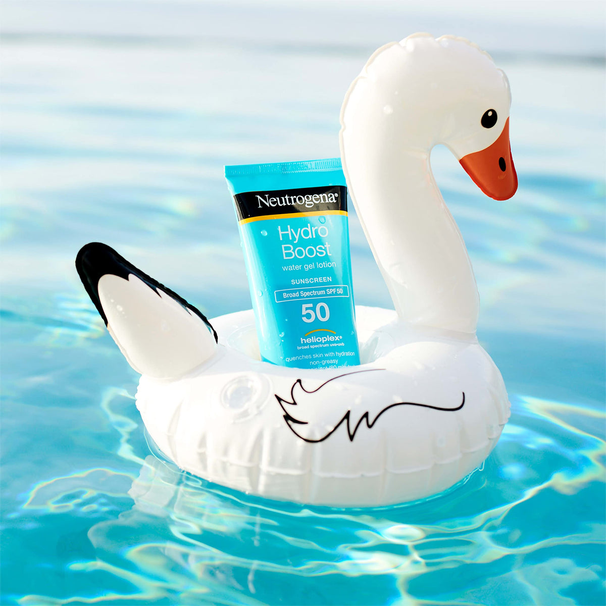 Neutrogena Hydro Boost Water Gel Moisturizing Sunscreen Lotion, Broad Spectrum Sunblock SPF 50, Water Resistant Travel Size Sunscreen For Sensitive Skin, 3 FL OZ (3-Pack)