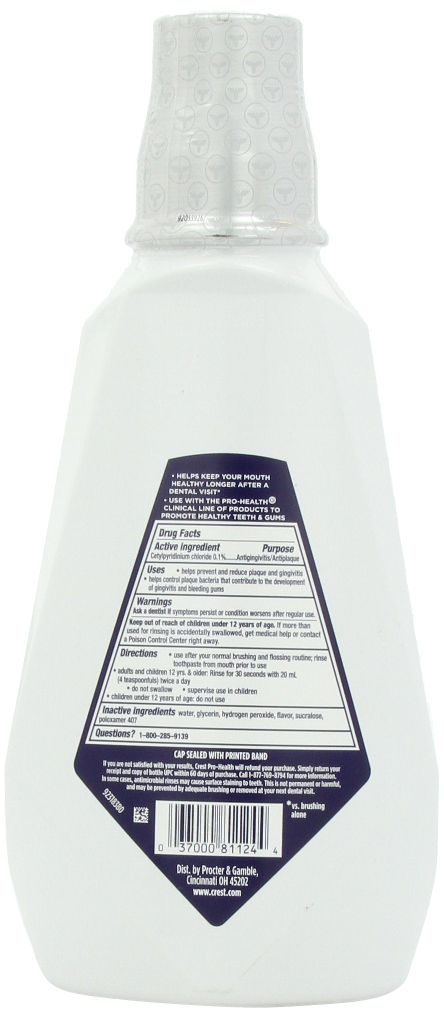 Crest Pro-Health Clinical Deep Clean Mint Rinse 32 Fl Oz