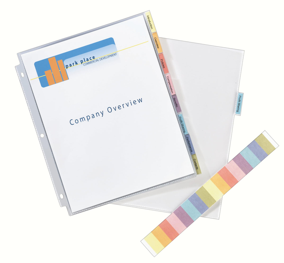 Avery Clear Protect 'n Tab Tabbed Sheet Protector Dividers, 8-Tab Set, Top Load, 8 Page Protectors (74161)