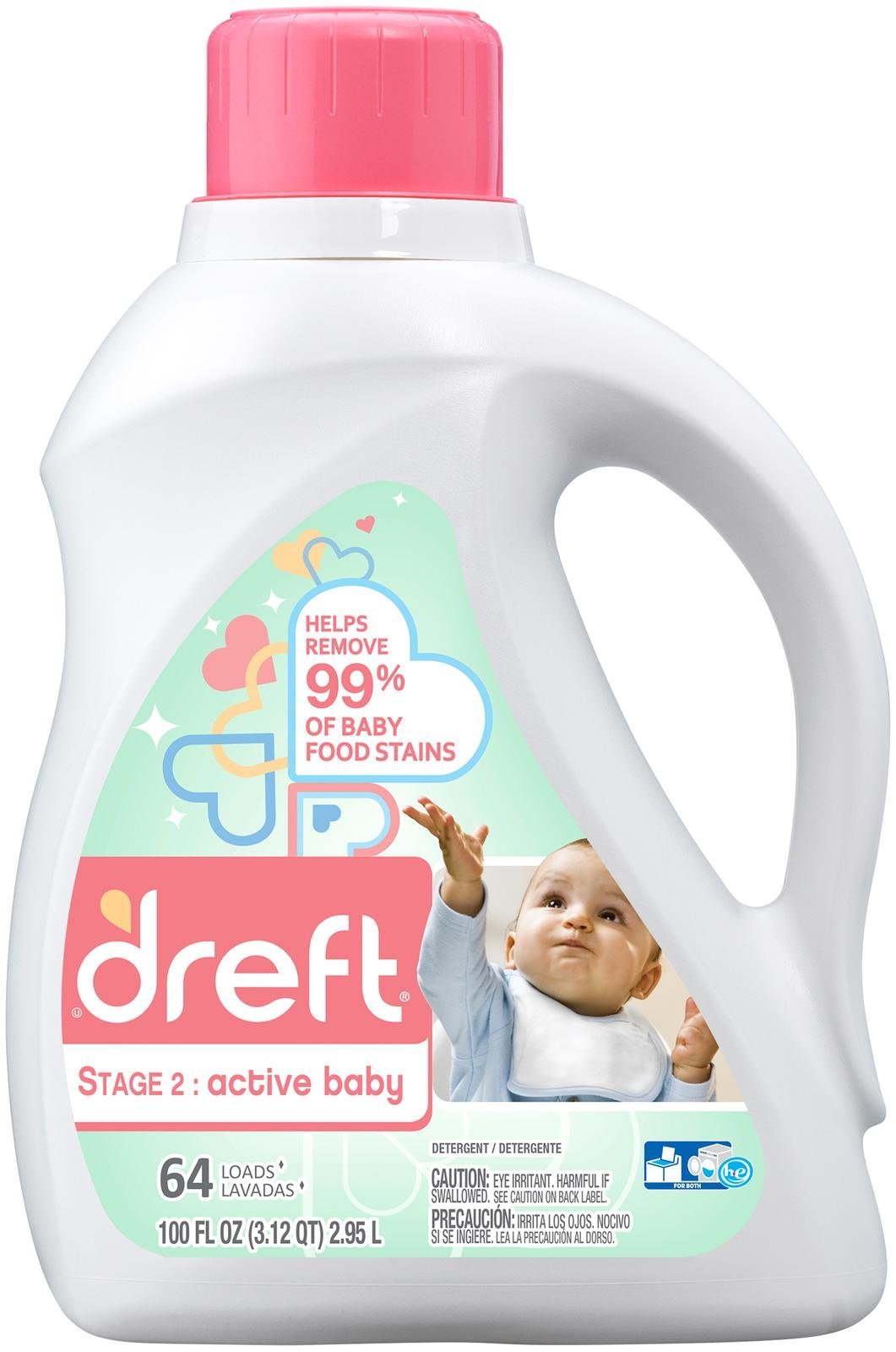 Dreft Detergent, 100 Oz