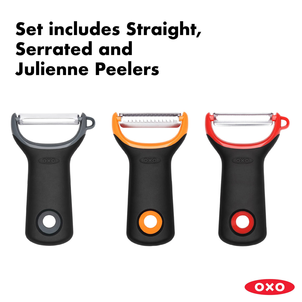 OXO Good Grips 3 Piece Assorted Prep Y-Peeler Set