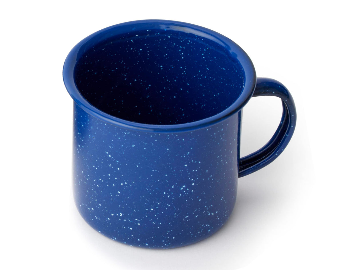 Coleman 12oz Enamel Coffee Mug, Impact-Resistant, Dishwasher-Safe, Perfect for Camping, Picnics, BBQ, Tailgates, Sports Events (Pack of 2)