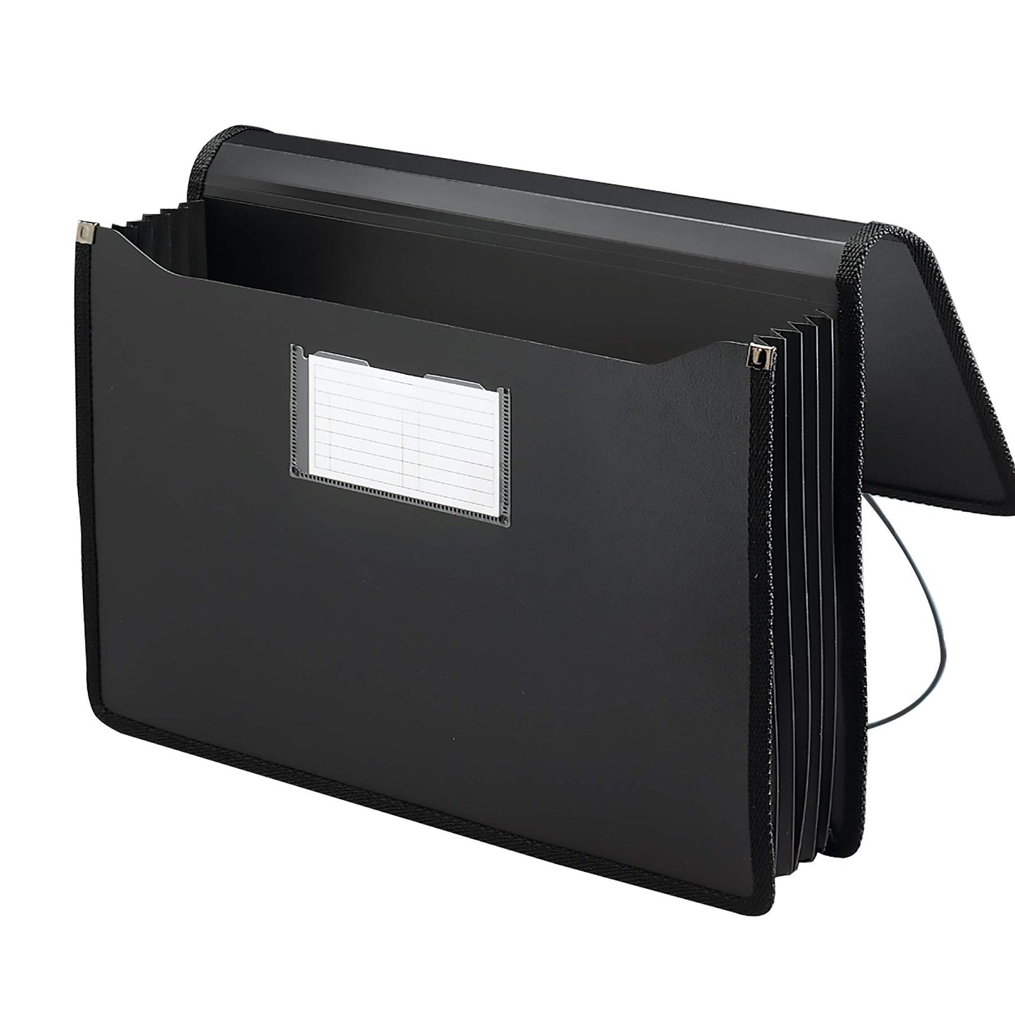 Smead Poly Premium Expanding File Wallet with Closure, 5-1/4" Expansion, Legal Size, Black (71510)