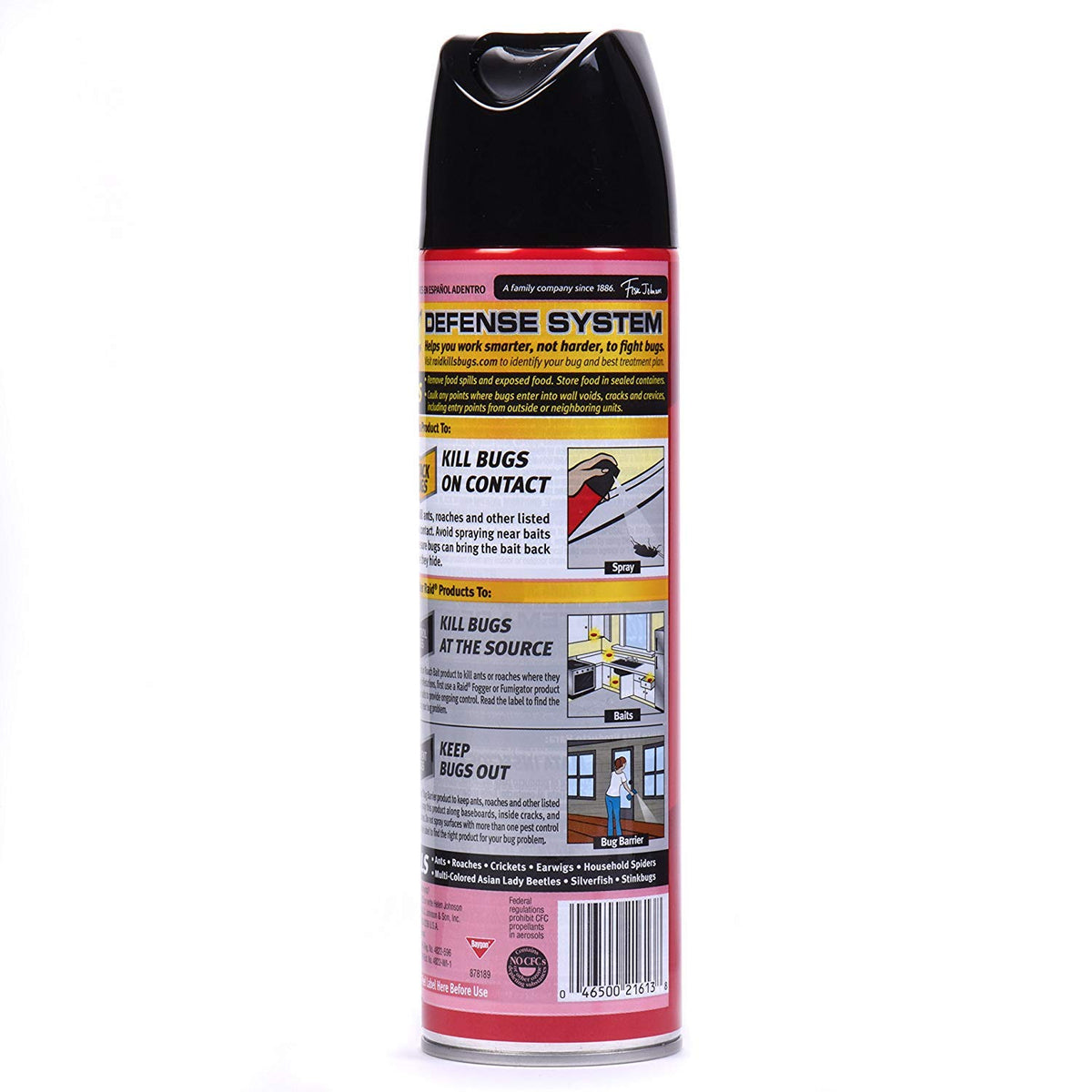 Raid Ant & Roach Killer Defense System, Outdoor Fresh Scent 17.5 Ounce (Pack of 12)