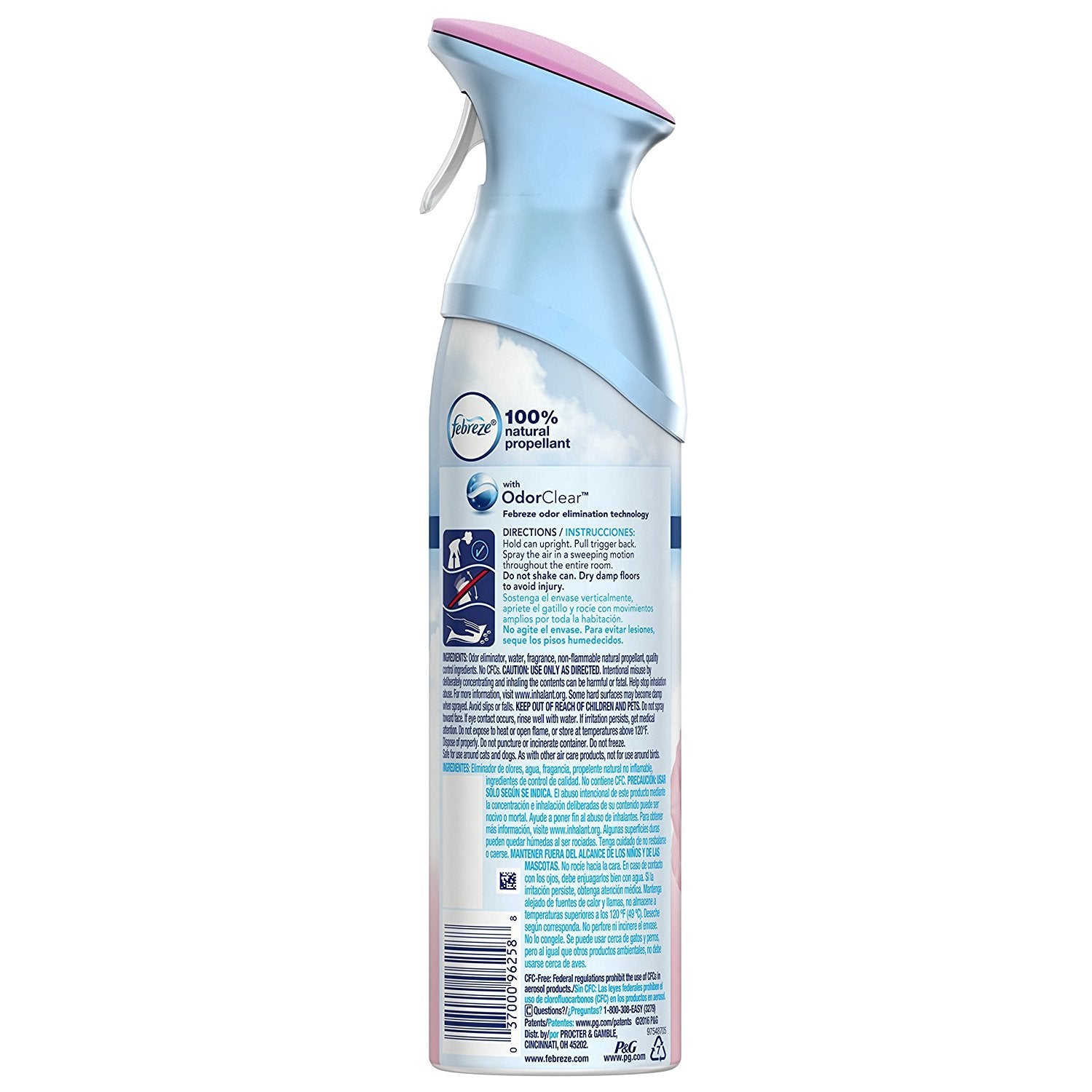 Febreze Air Refresher - With Downy April Fresh Scent - With NEW OdorClear Technology - Net Wt. 8.8 OZ (250 g) Per Bottle - Pack of 2 Bottles