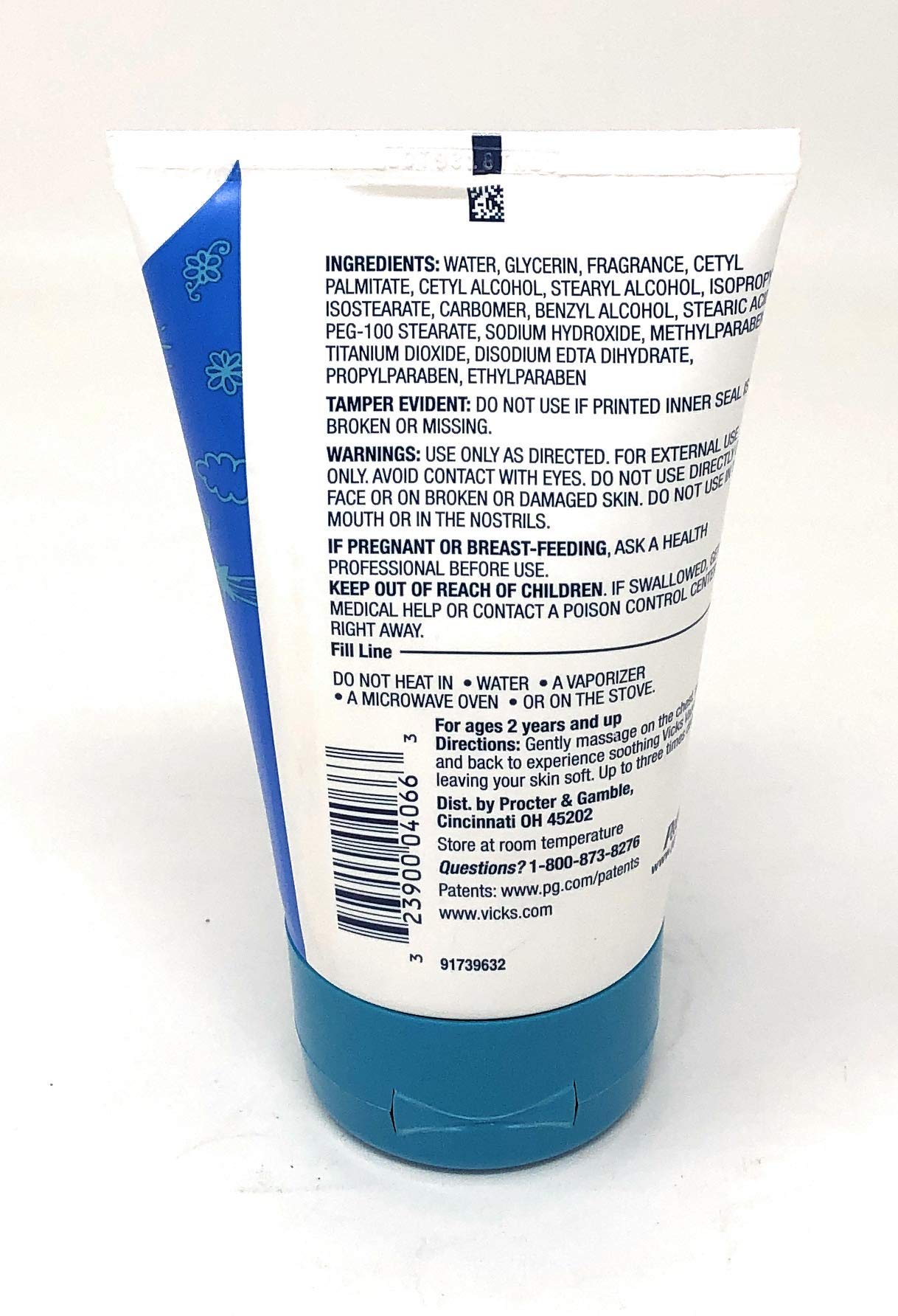 Vicks Childrens VapoCream, Soothing Vapors Moisturizing Cream 3oz