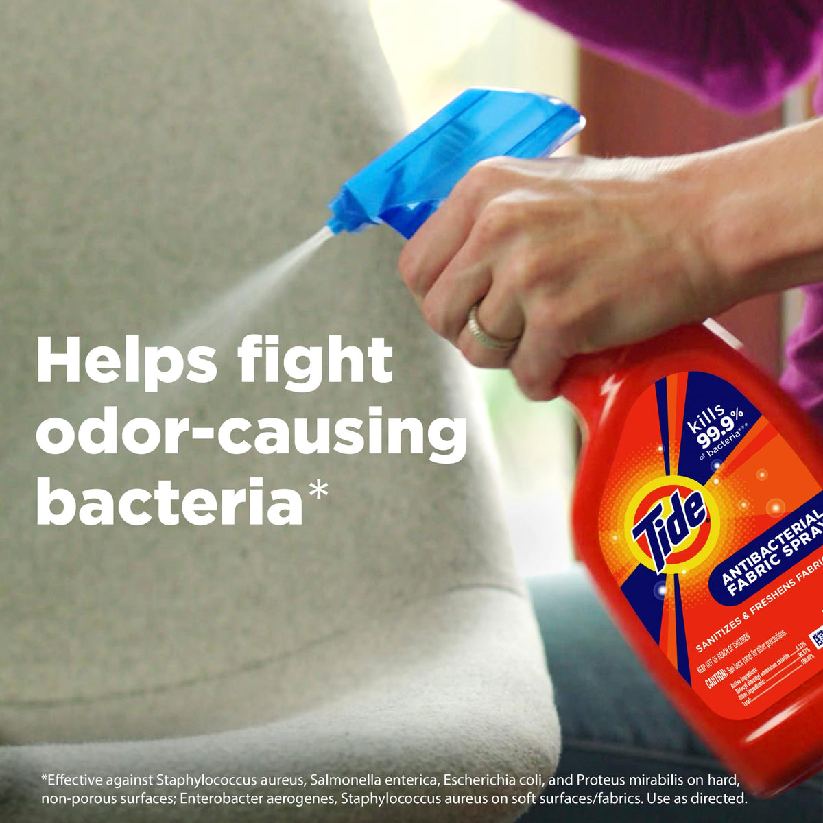 Tide Antibacterial Fabric Spray, 22 fl oz