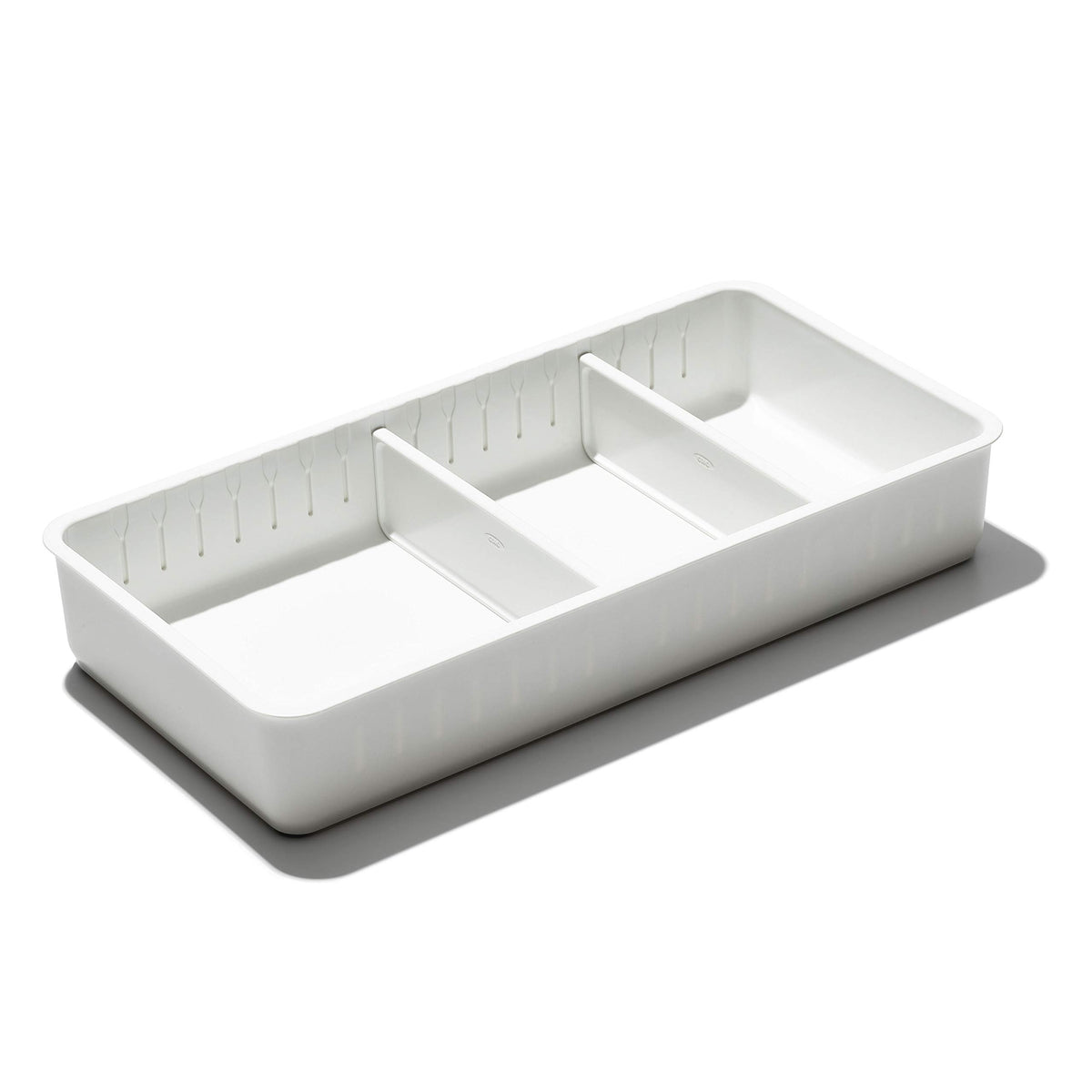 OXO Good Grips Adjustable Bathroom Drawer Bin with Removable Dividers â€“ 6â€x12â€