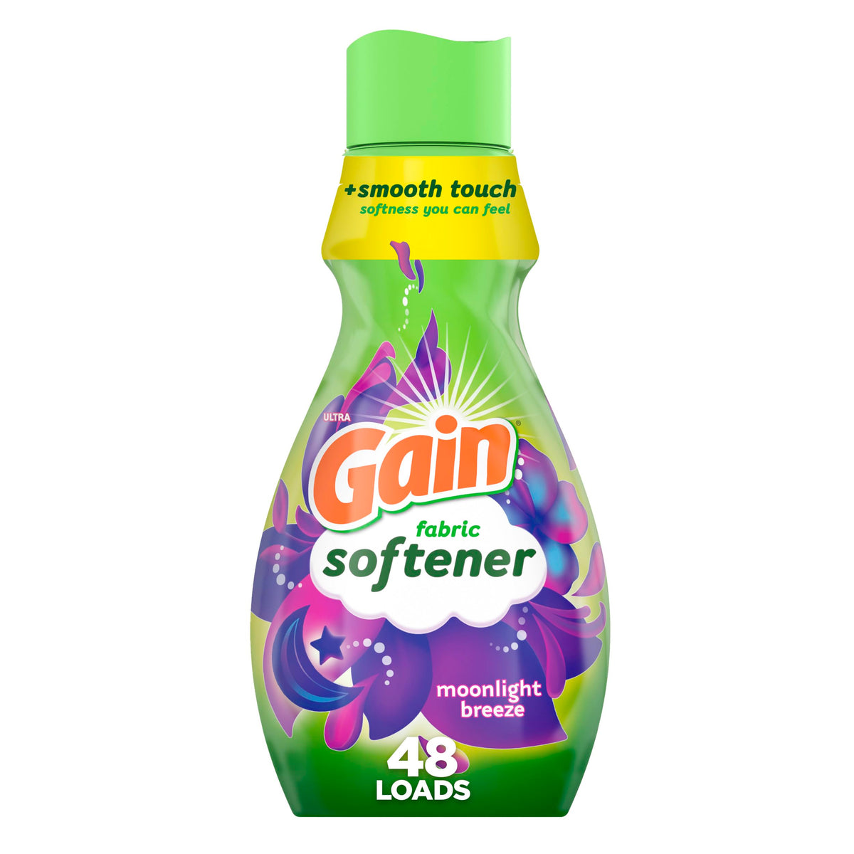 Gain Fabric Softener, Moonlight Breeze, 35 fl oz (4 Pack)