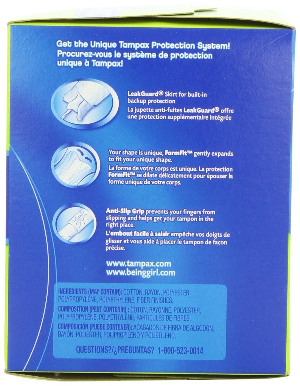 Tampax Anti-Slip Grip Cardboard Applicator Super Absorbency Tampons - 54 Ct