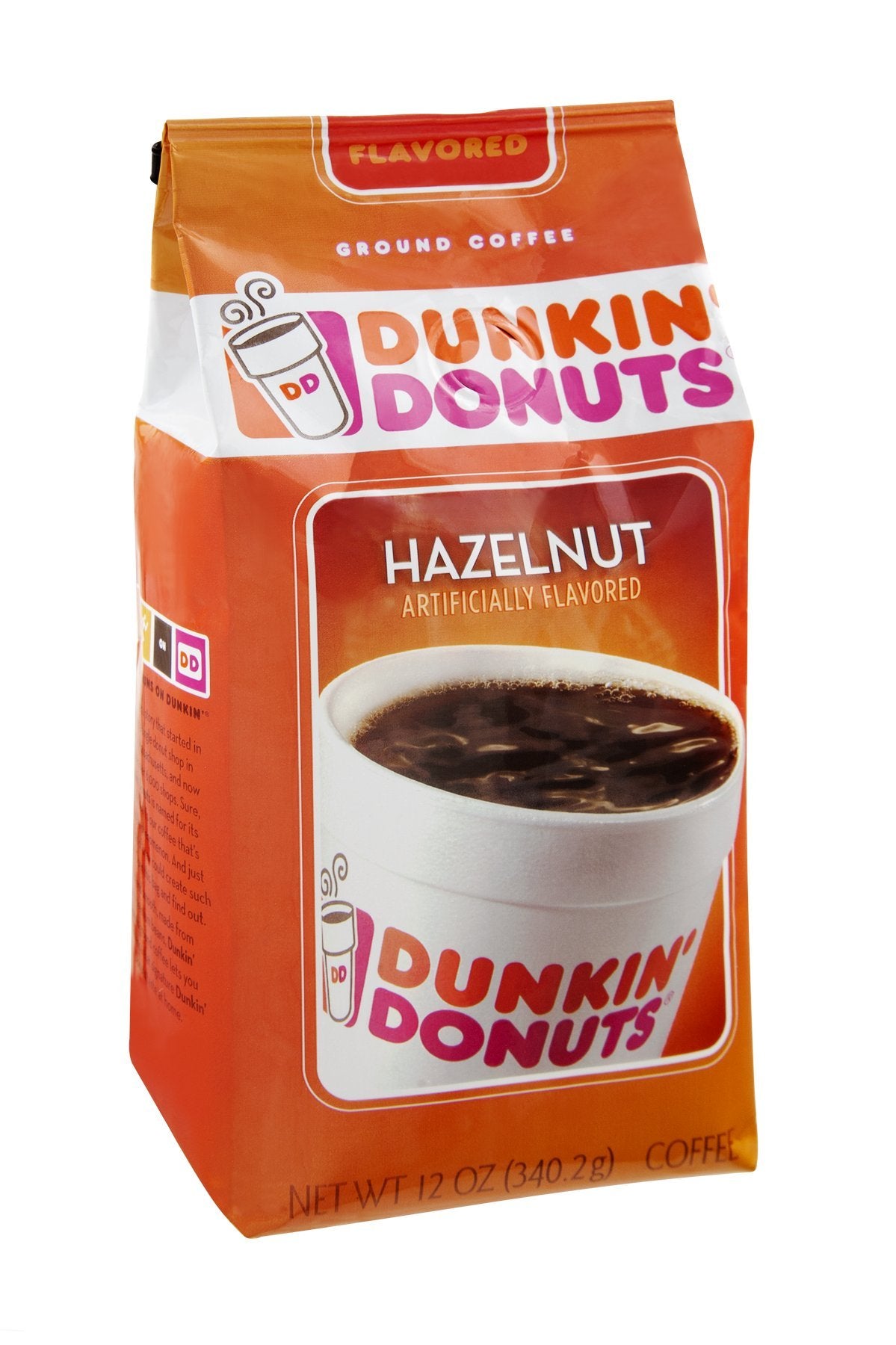 Dunkin' Donuts Hazelnut Ground Coffee 12 OZ (Pack of 12)