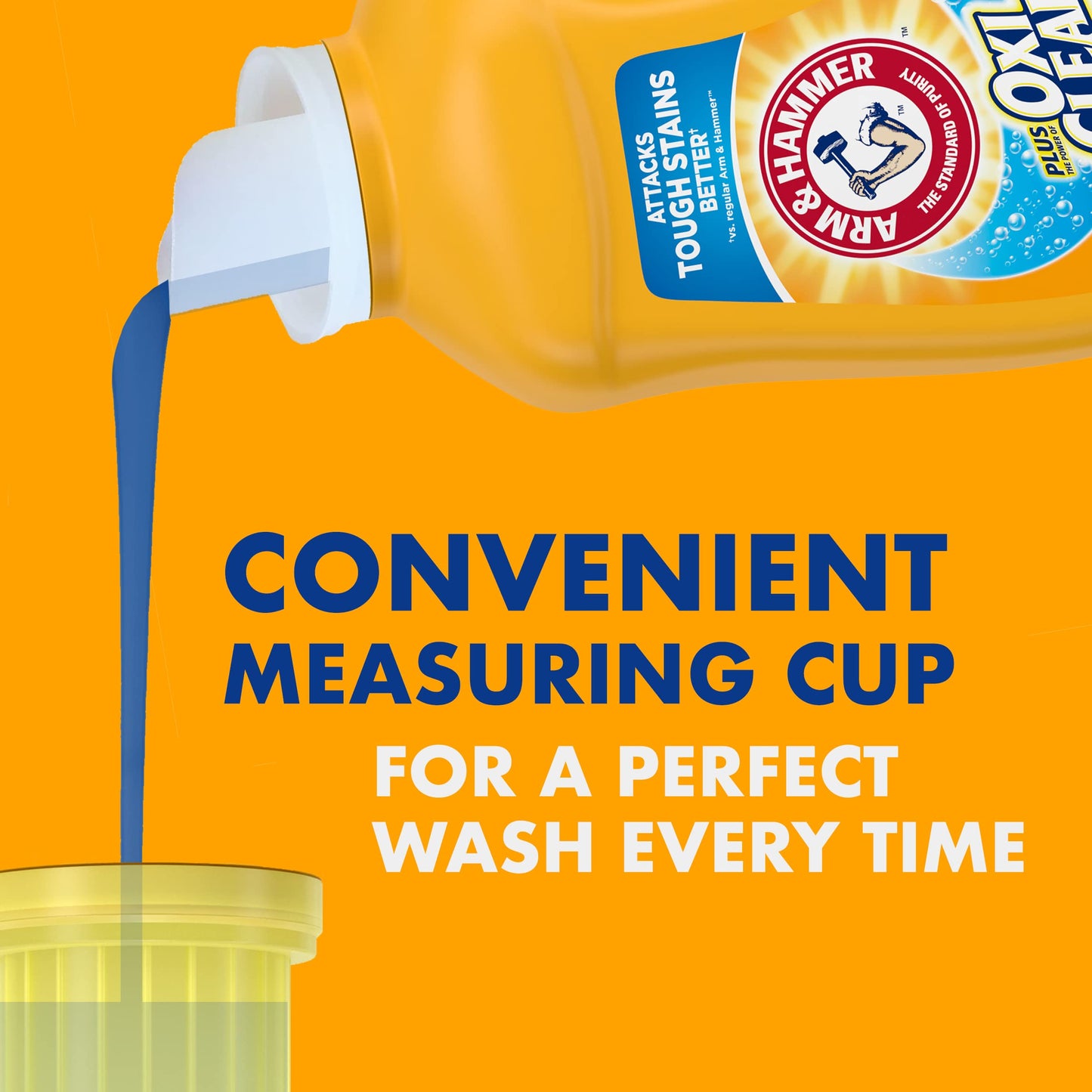 Arm & Hammer Plus OxiClean Fresh Scent, 75 Loads Liquid Laundry Detergent, 118.1 Fl oz