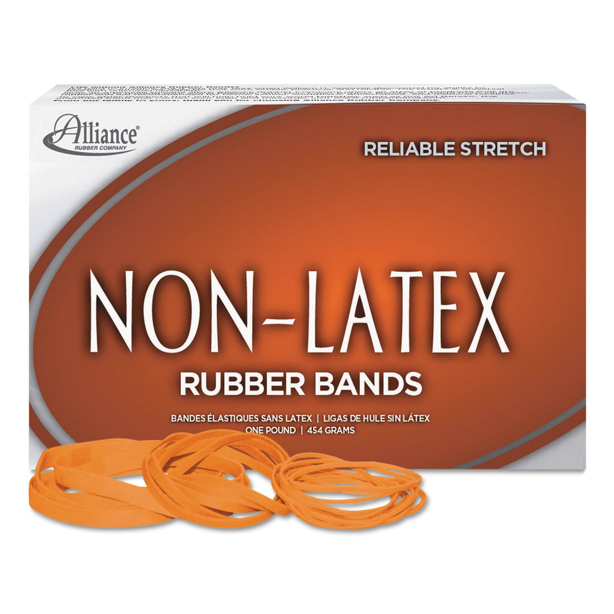 Alliance® Rubber Sterling® Rubber Bands, No. 64, 1 lb, Box Of 380