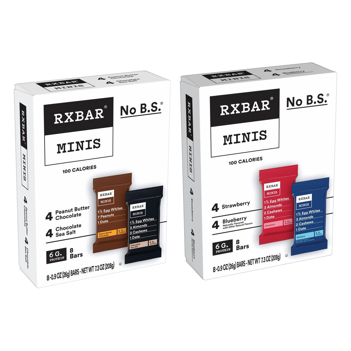 RXBAR Minis Protein Bars, Snack Bars, Variety Pack (16 Count)