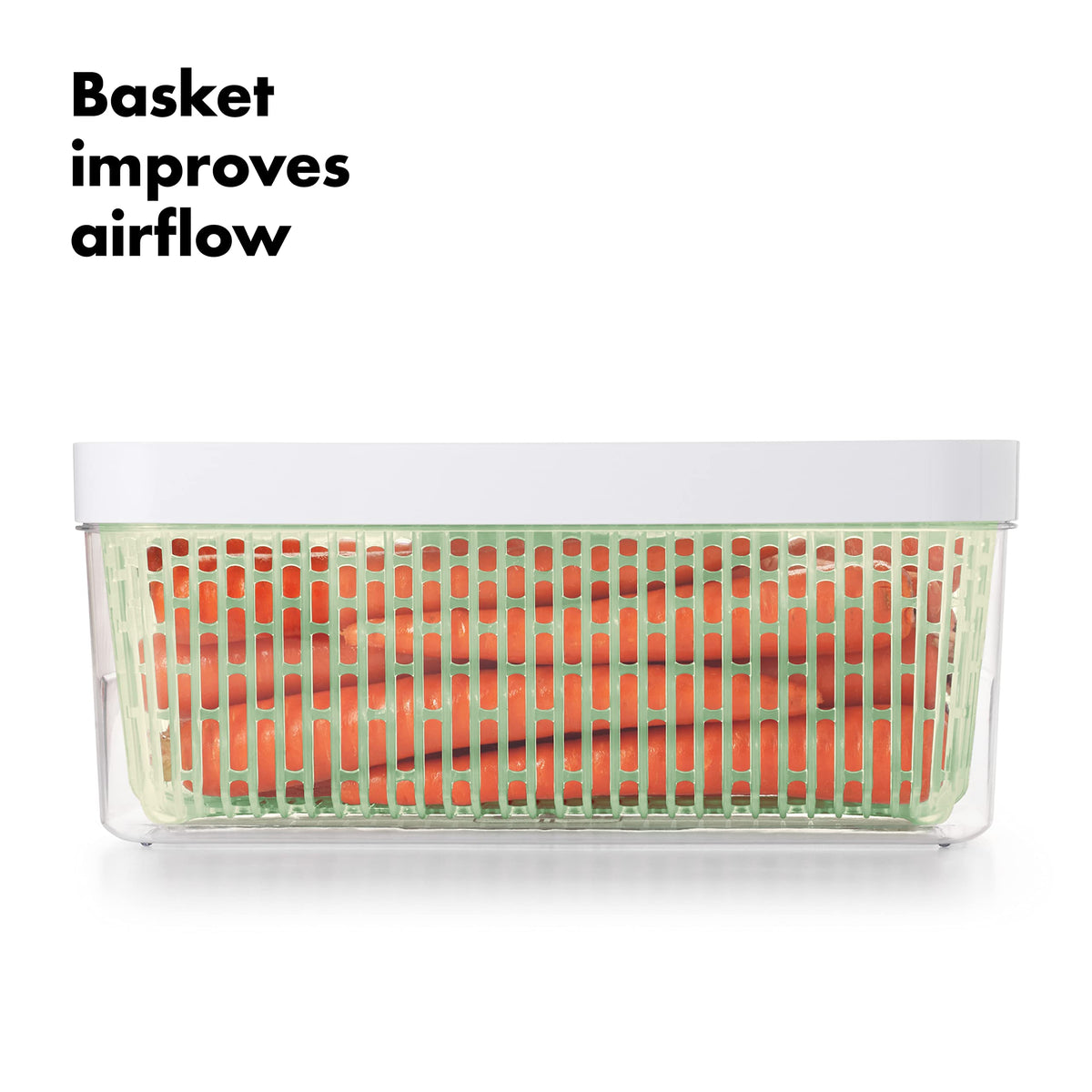 OXO Good Grips GreenSaver Produce Keeper - Large,White,Green