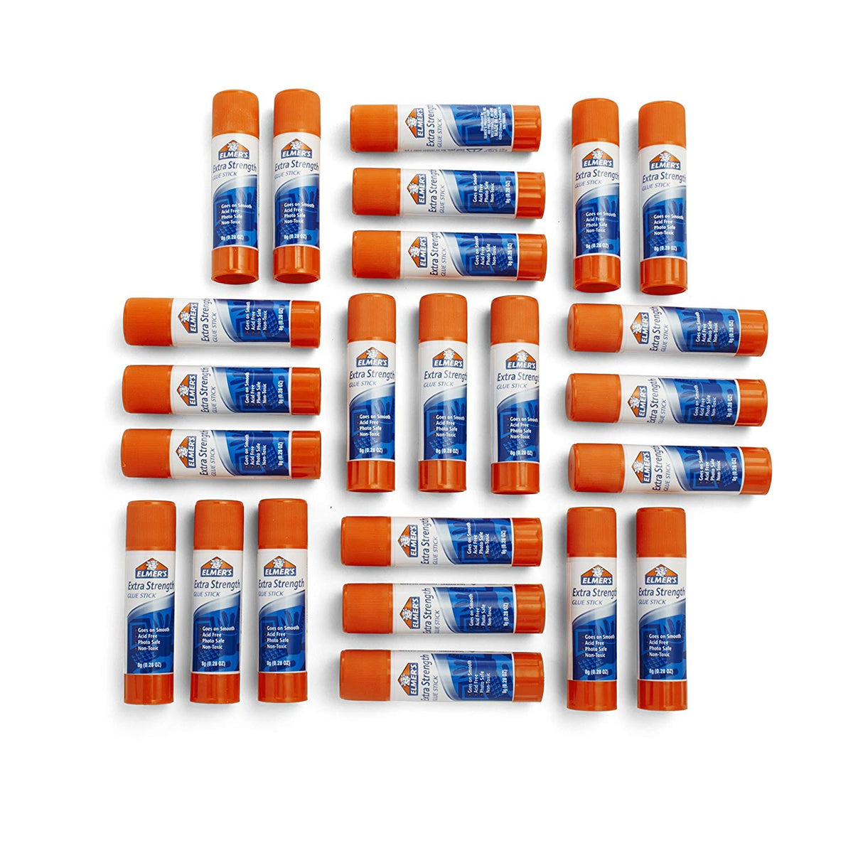 Elmer's Extra Strength Glue Sticks, Washable, 8 Grams, 24 Count
