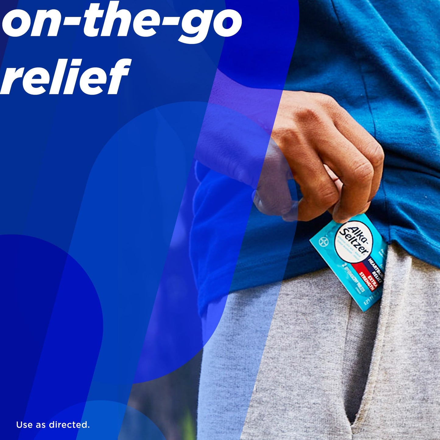 Alka-Seltzer Extra Strength Heartburn Relief Effervescent Antacid Tablets, Fast Indigestion Relief, 24 Ct